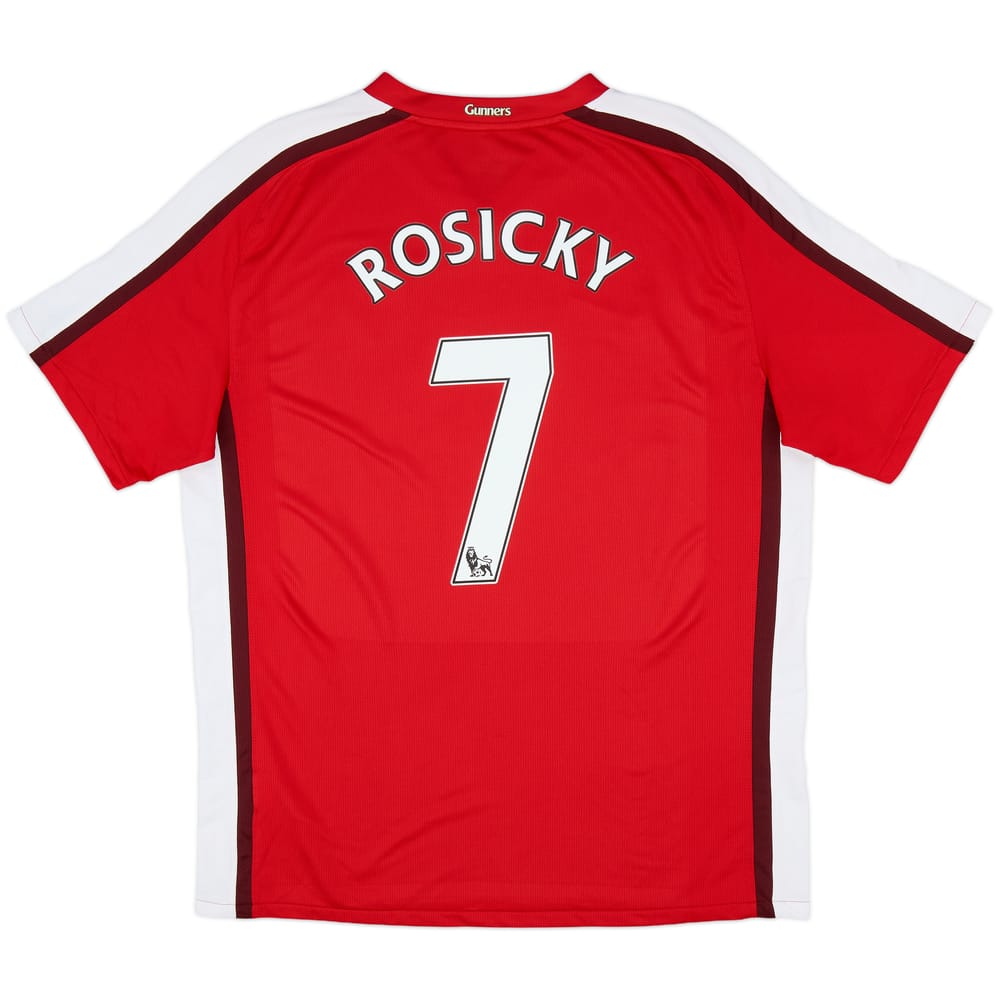 2008-10 Arsenal Home Shirt Rosicky #7 - 9/10 - (L)