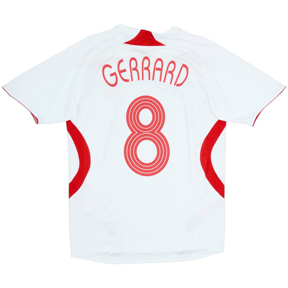 2007-08 Liverpool Camiseta Visitante Gerrard #8 - 7/10 - (XL.Boys)