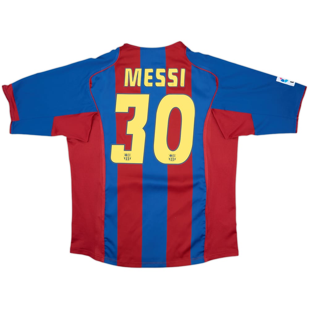 2004-05 Barcelona Home Shirt Messi #30 - 10/10 - (XL)