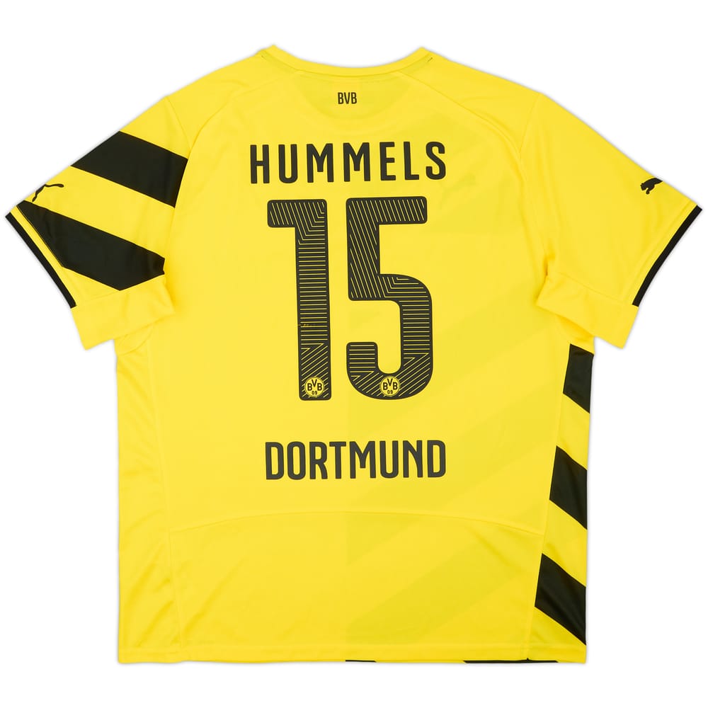 2014-15 Borussia Dortmund 'Signed' Home Shirt Hummels #15 - 8/10 - (XL)
