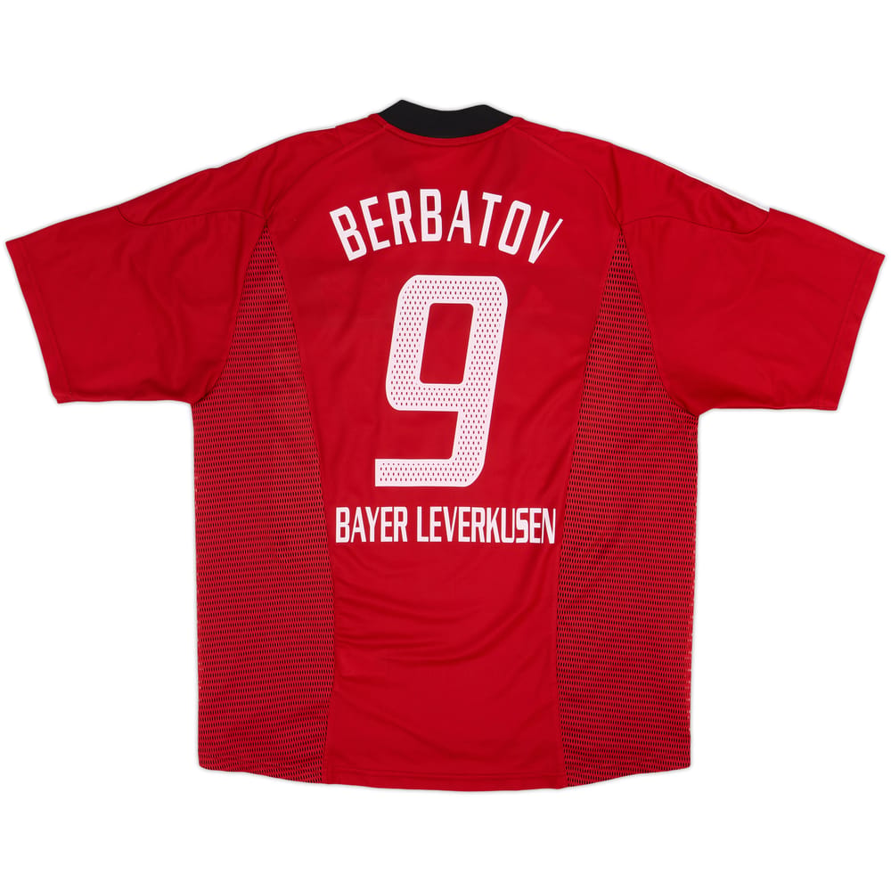 2002-04 Bayer Leverkusen Home Shirt Berbatov #9 - 7/10 - (XL)