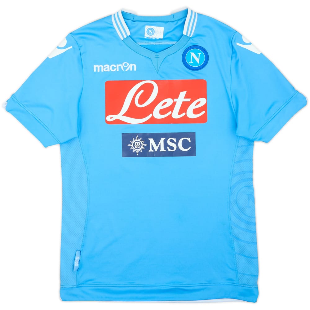 2013-14 Napoli Home Shirt #18 - 8/10 - (L)