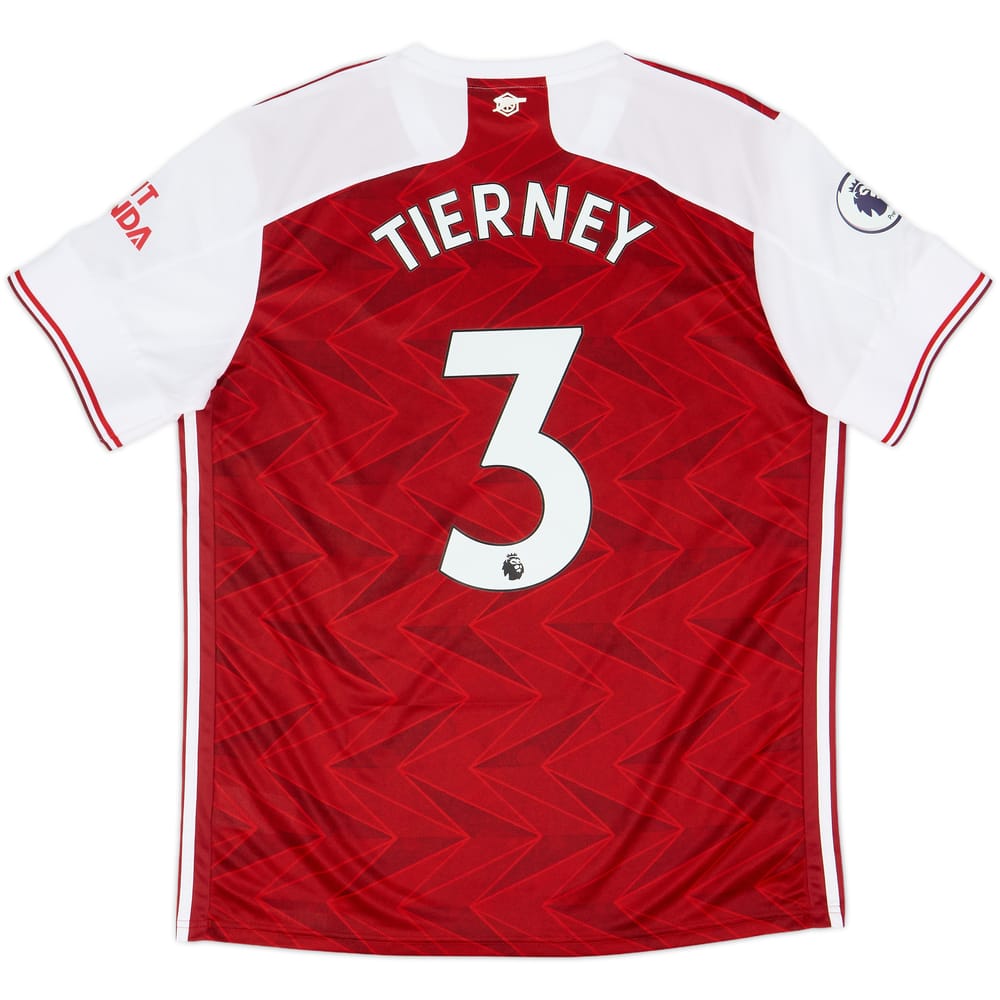 2020-21 Arsenal Home Shirt Tierney #3 - 9/10 - (XL)
