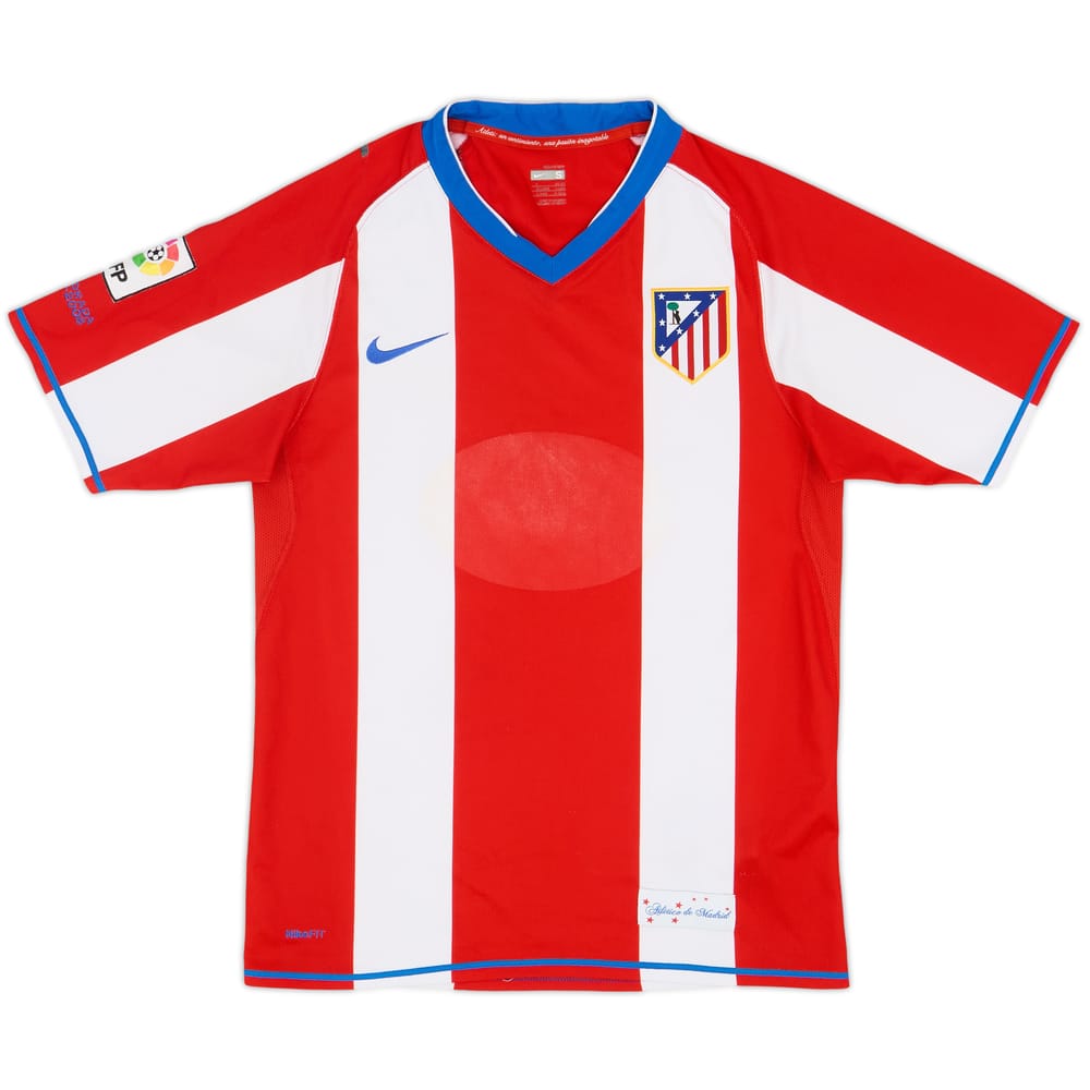 2007-08 Atletico Madrid Home Shirt - 4/10 - (S)