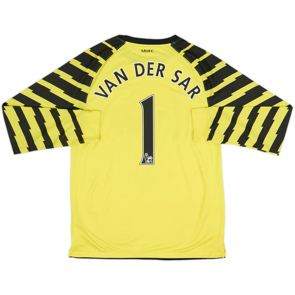 2010-11 Manchester United Yellow GK Shirt Van Der Sar #1 - 9/10 - (M)