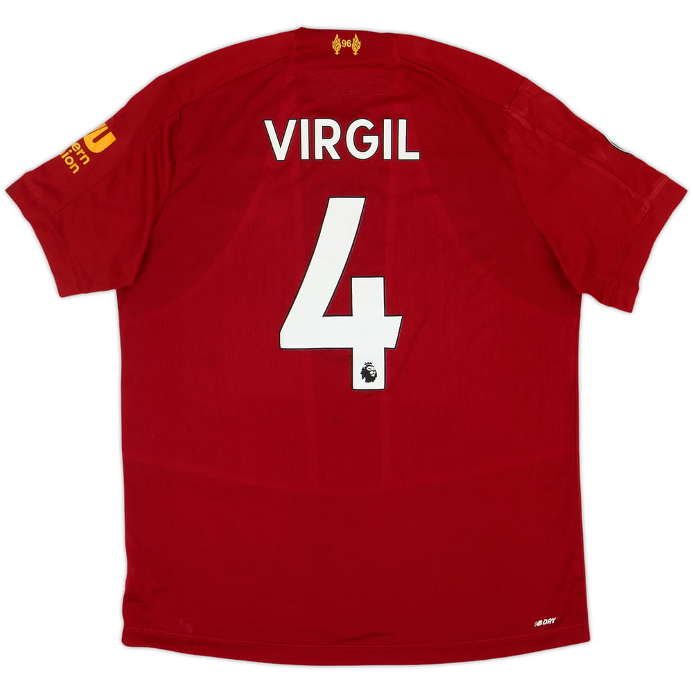 2019-20 Liverpool Home Shirt Virgil #4 - 5/10 - (L)