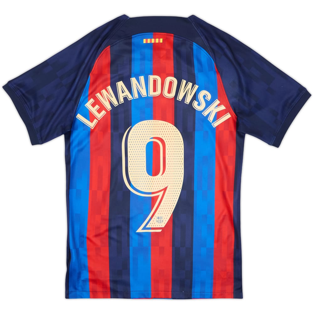 2022-23 Barcelona Maillot domicile Lewandowski #9 - 8/10 - (XS)