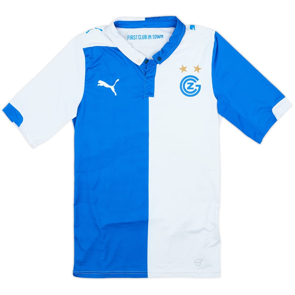 2014-15 Grasshoppers Authentic (ACTV Fit) Home Shirt - 8/10 - (M)