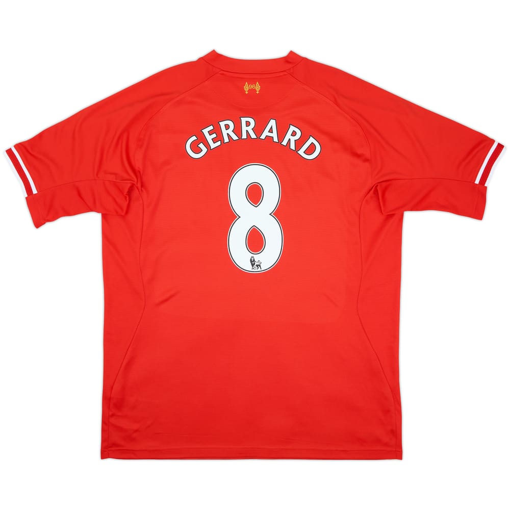 2013-14 Liverpool Home Shirt Gerrard #8 - 6/10 - (3XL)