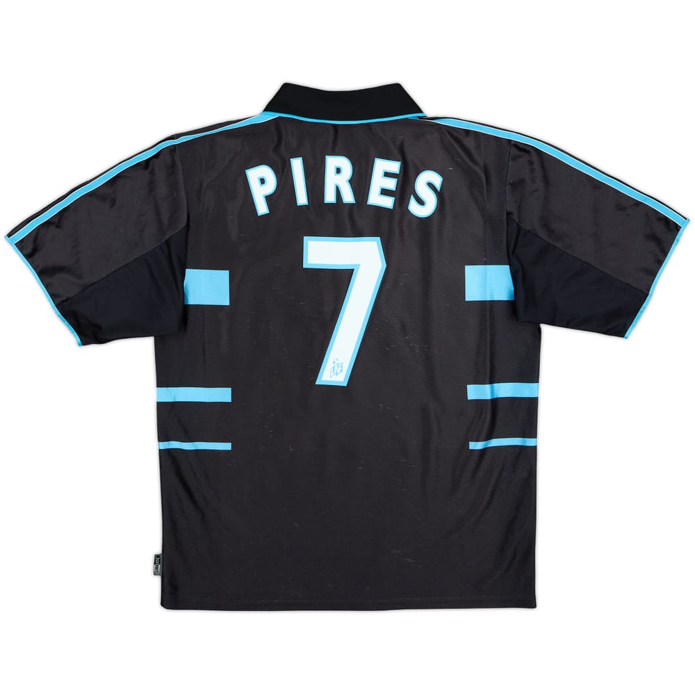 1999-00 Olympique Marseille Third Shirt Pires #7 - 8/10 - (M)