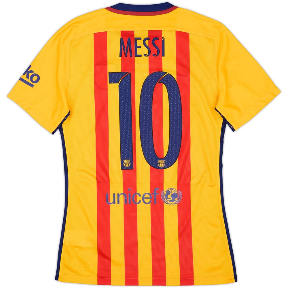 2015-16 Barcelona Authentic Away Shirt Messi #10 - 10/10 - (S)