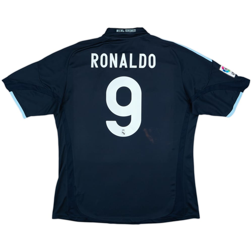 Camiseta de visitante del Real Madrid 2009-10 Ronaldo #9 - 6/10 - (XXL)