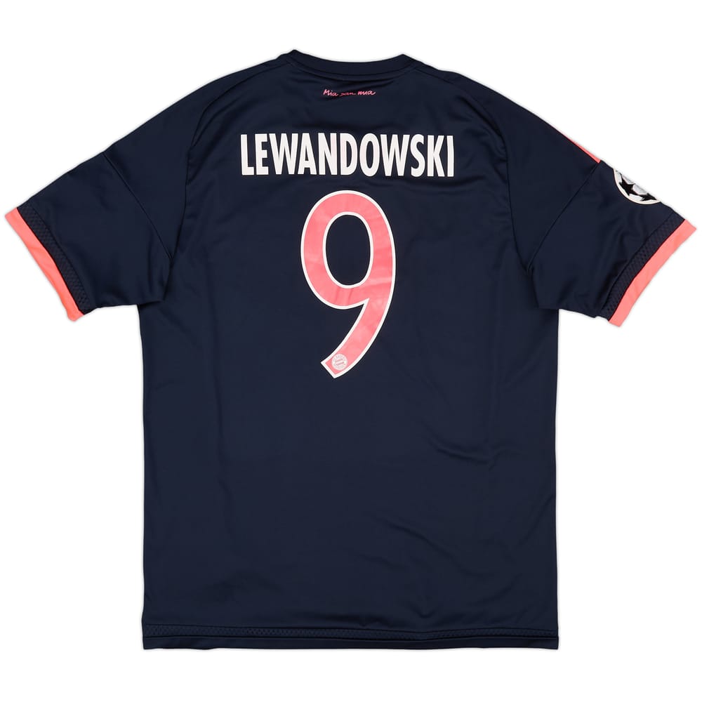 2015-16 Bayern Munich Third Shirt Lewandowski #9 - 6/10 - (M)