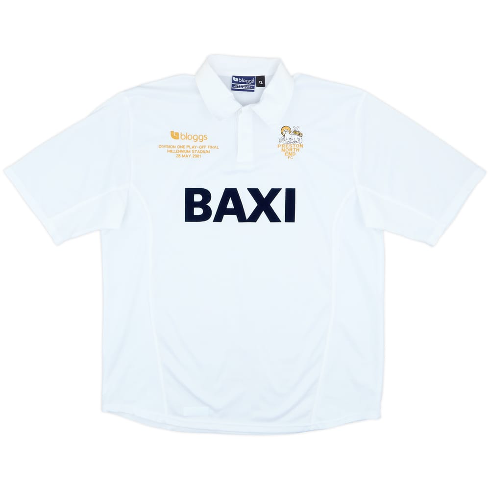 Camiseta de local del Preston North End 2000-01 'Play-off Final 2001' - 8/10 - (XL)