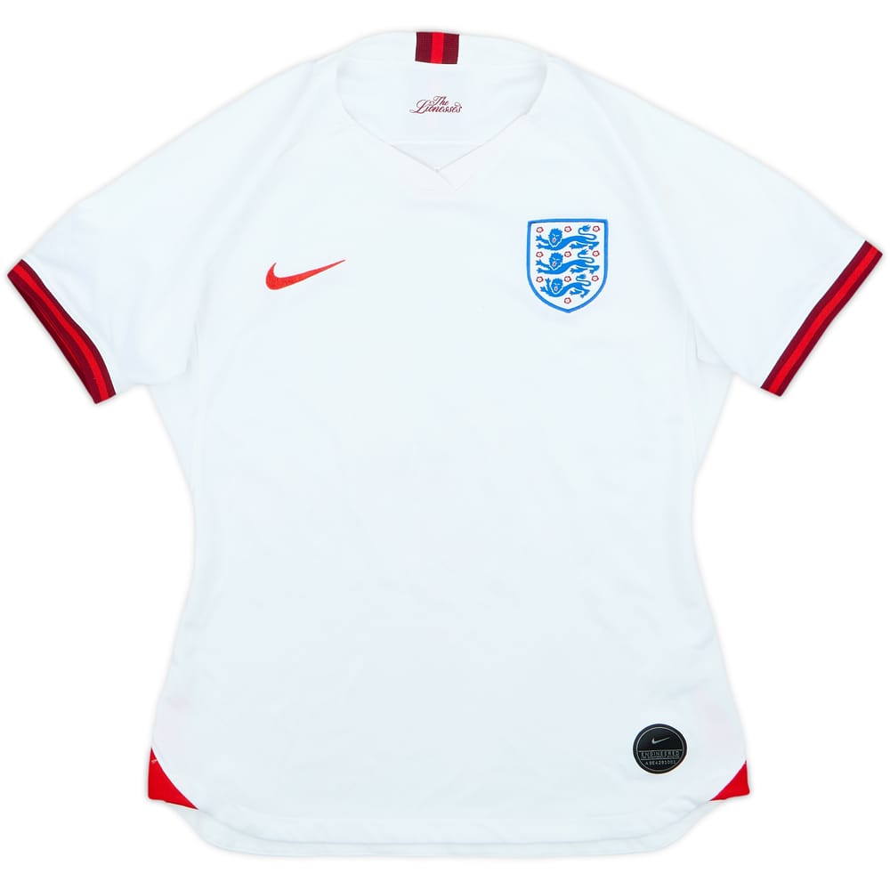 2019 England Lionesses Home Shirt - 6/10 - (Women's M)