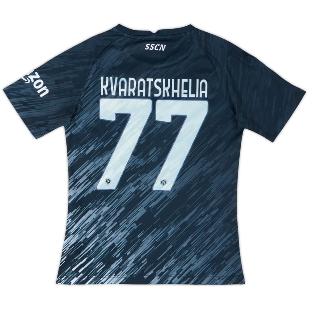 2022-23 Napoli Third Shirt Kvaratskhelia #77 - 8/10 - (S.Boys)