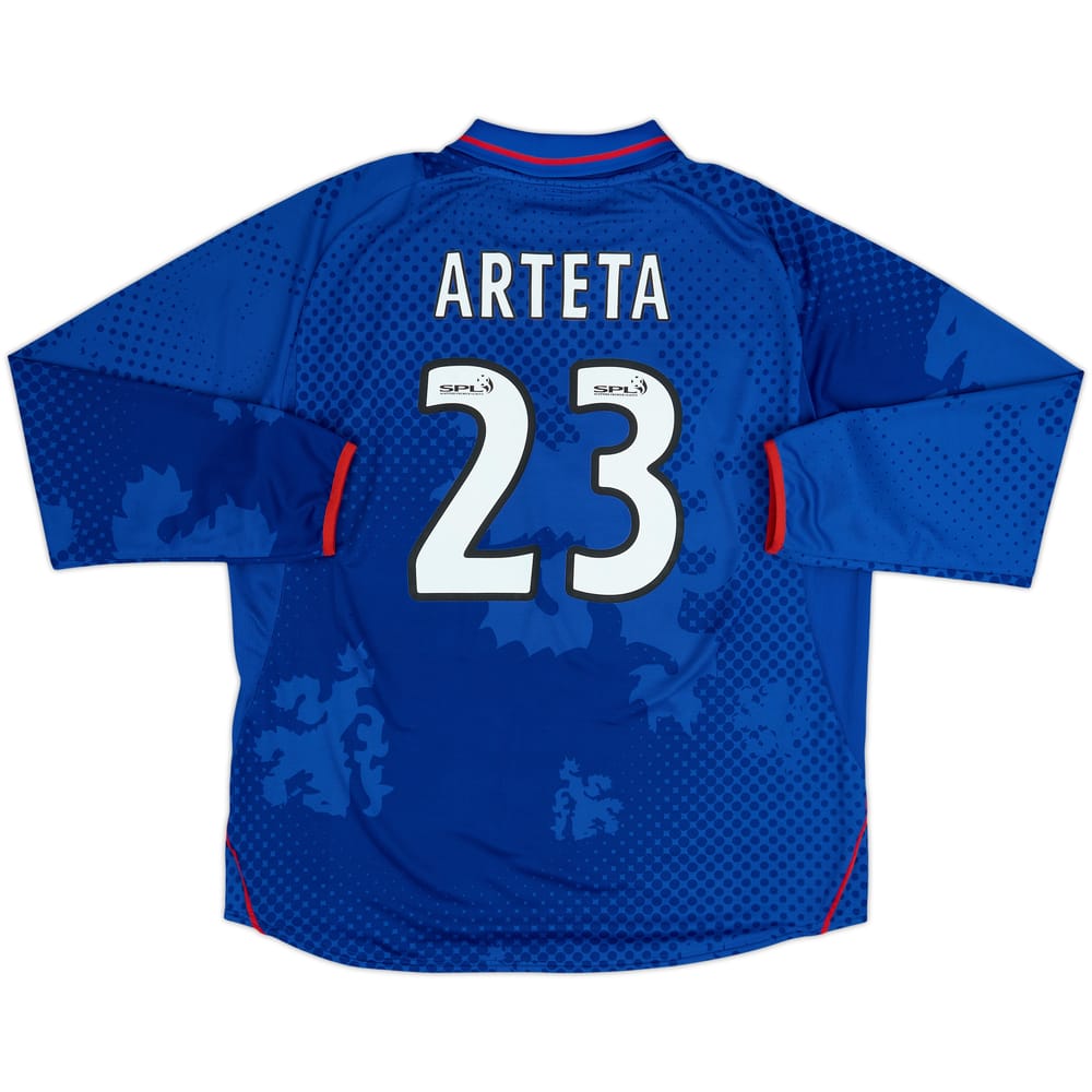 Camiseta de manga larga de local del Rangers 2002-03 Arteta #23 - 8/10 - (XXL)