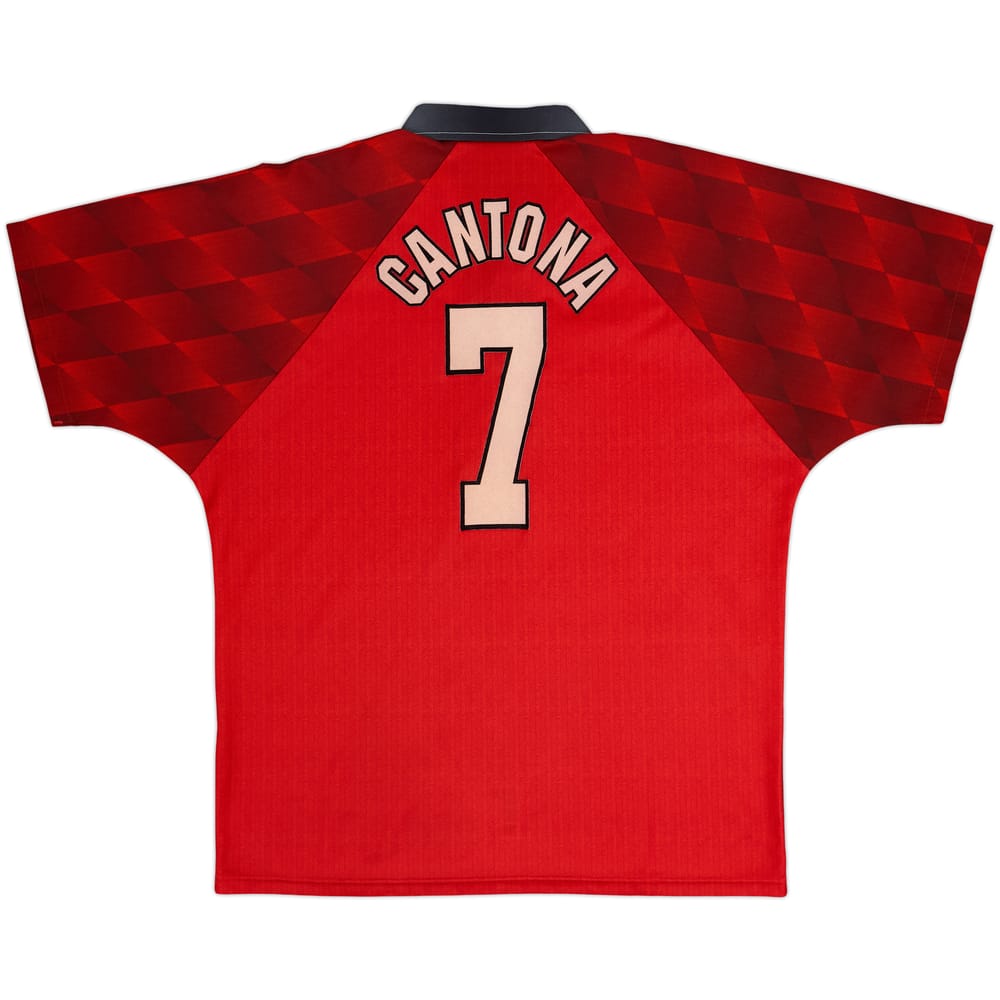 1996-98 Manchester United Home Shirt Cantona #7 - 6/10 - (L)