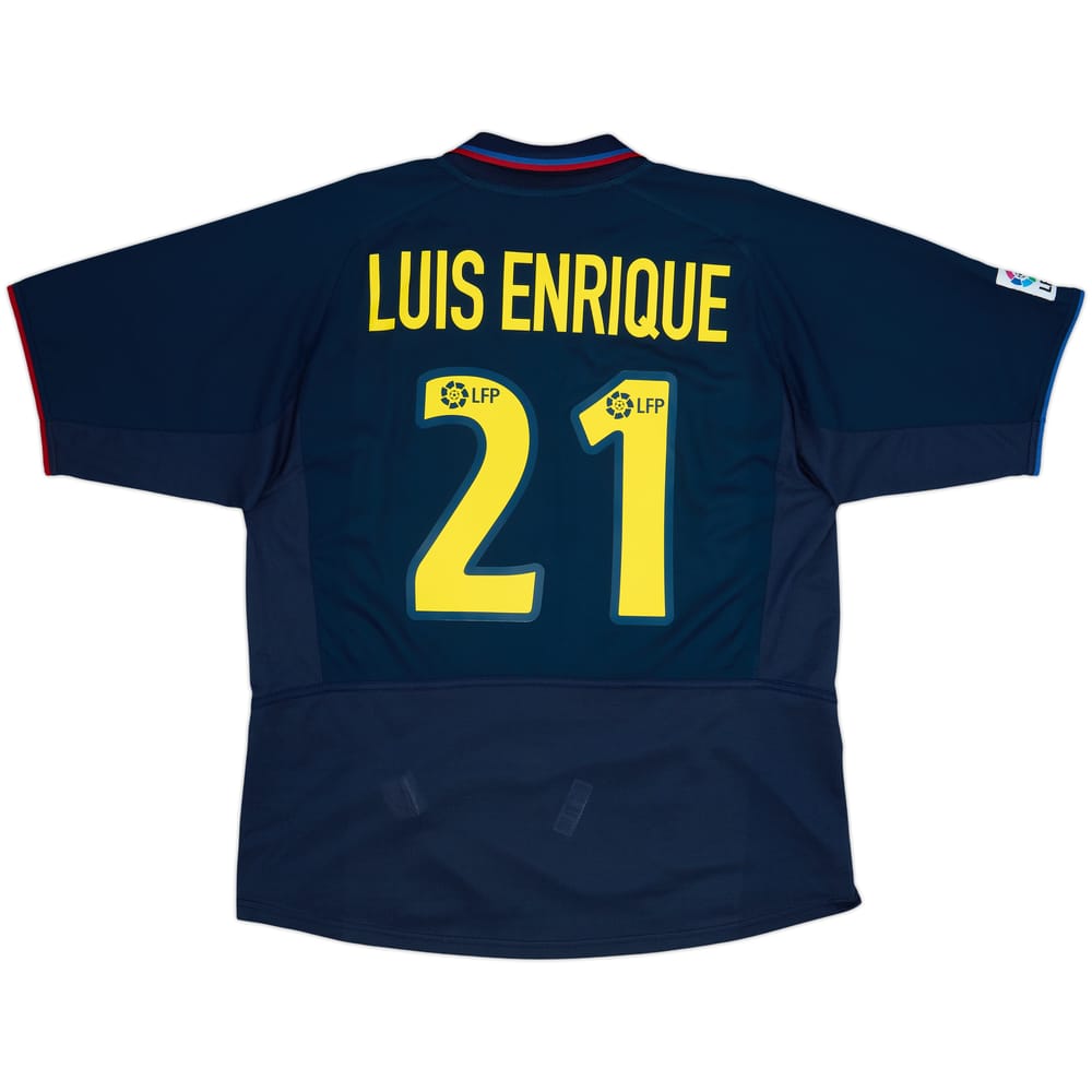 2002-03 Barcelona Away Shirt Luis Enrique #21 - 9/10 - (L)
