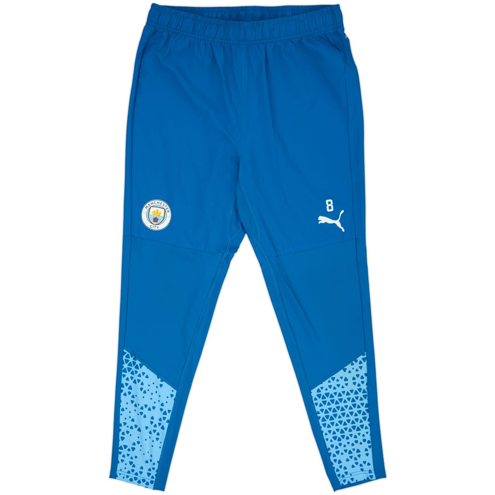 2023-24 Manchester City Player Issue Puma Track Pants/Bottoms #8 - 8/10 - (L)