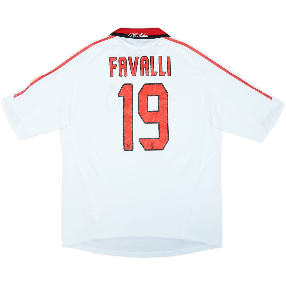 2005-06 AC Milan Player Issue Away Shirt Favalli #19 - 5/10 - (XL)