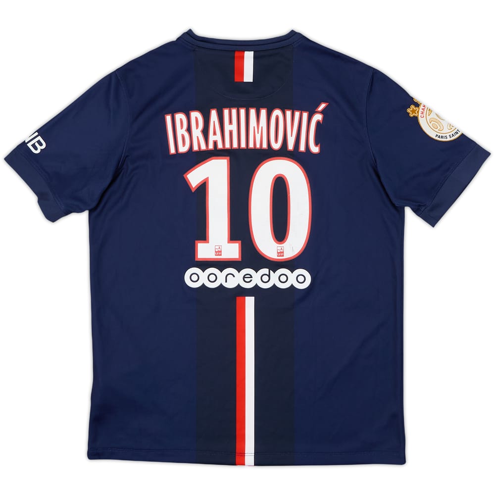 2014-15 Paris Saint-Germain Home Shirt Ibrahimovic #10 - 5/10 - (XL.Boys)