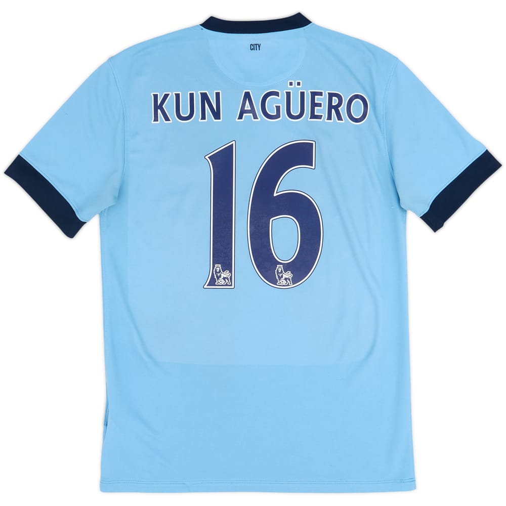 2014-15 Manchester City Home Shirt Kun Aguero #16 - 5/10 - (M)