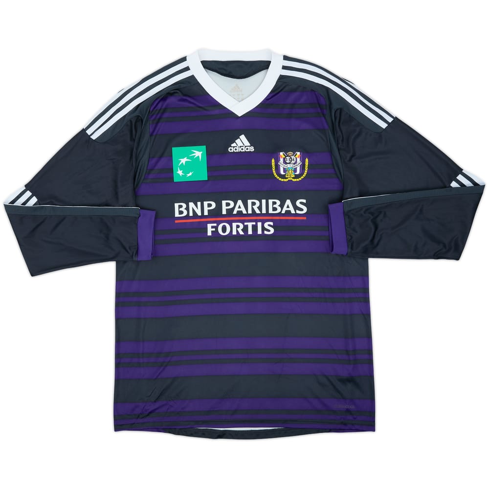 2009-11 Anderlecht Home L/S Shirt #4 - 8/10 - (M)
