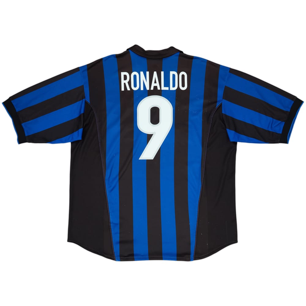 1998-99 Inter Milan Home Shirt Ronaldo #9 - 8/10 - (XXL)