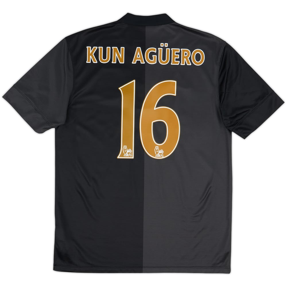2013-14 Manchester City Away Shirt Kun Aguero #16 - 10/10 - (M)