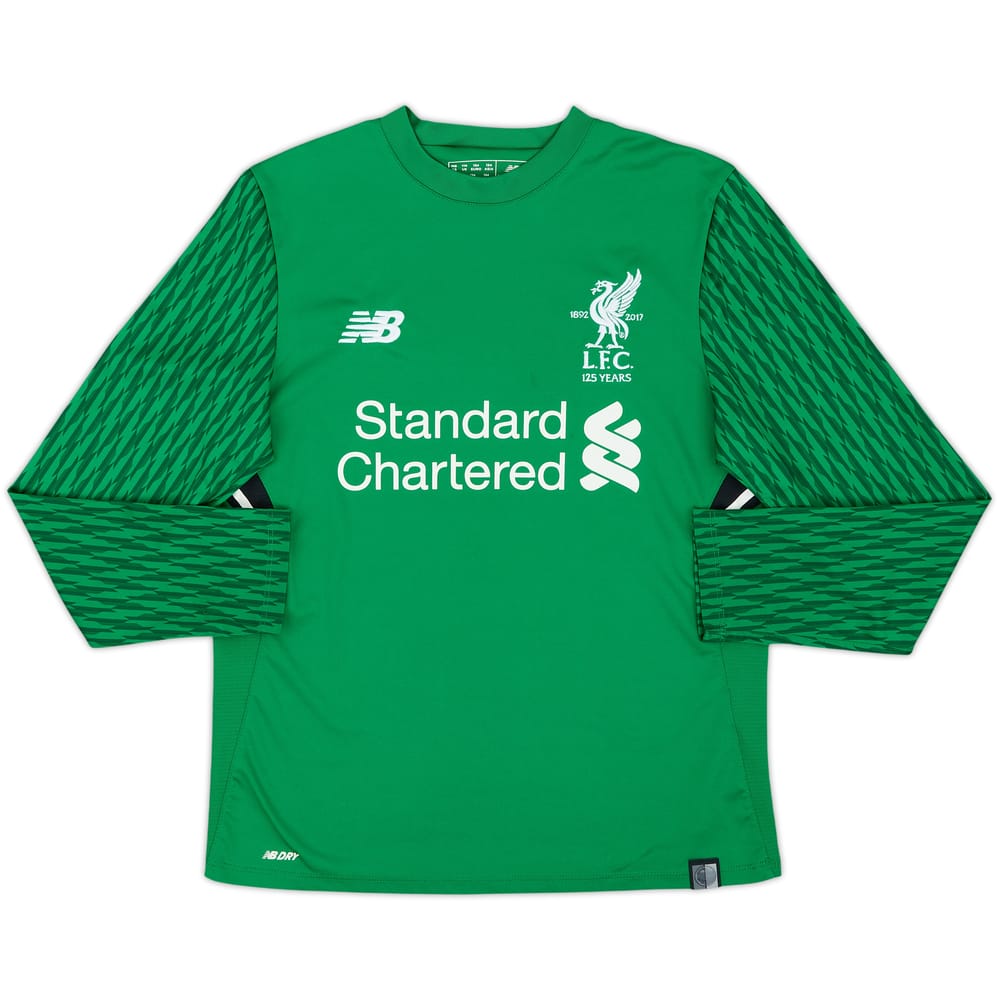 2017-18 Liverpool '125 Years' GK Shirt - 8/10 - (M.Boys)