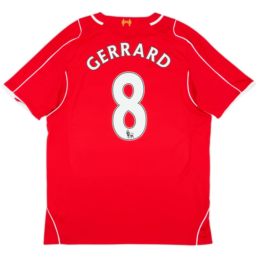 2014-15 Liverpool Home Shirt Gerrard #8 - 5/10 - (L)