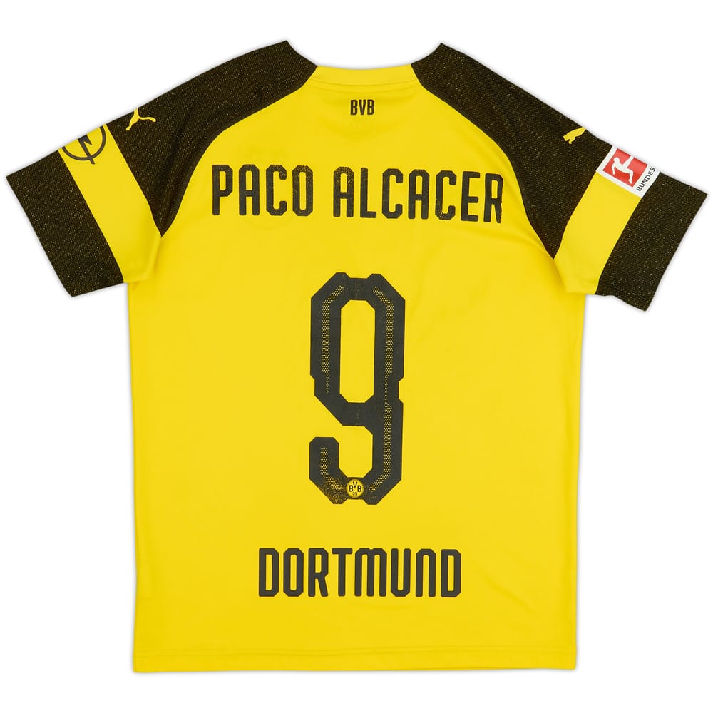 2018-19 Borussia Dortmund Home Shirt Paco Alcacer #9 - 6/10 - (XL.Boys)