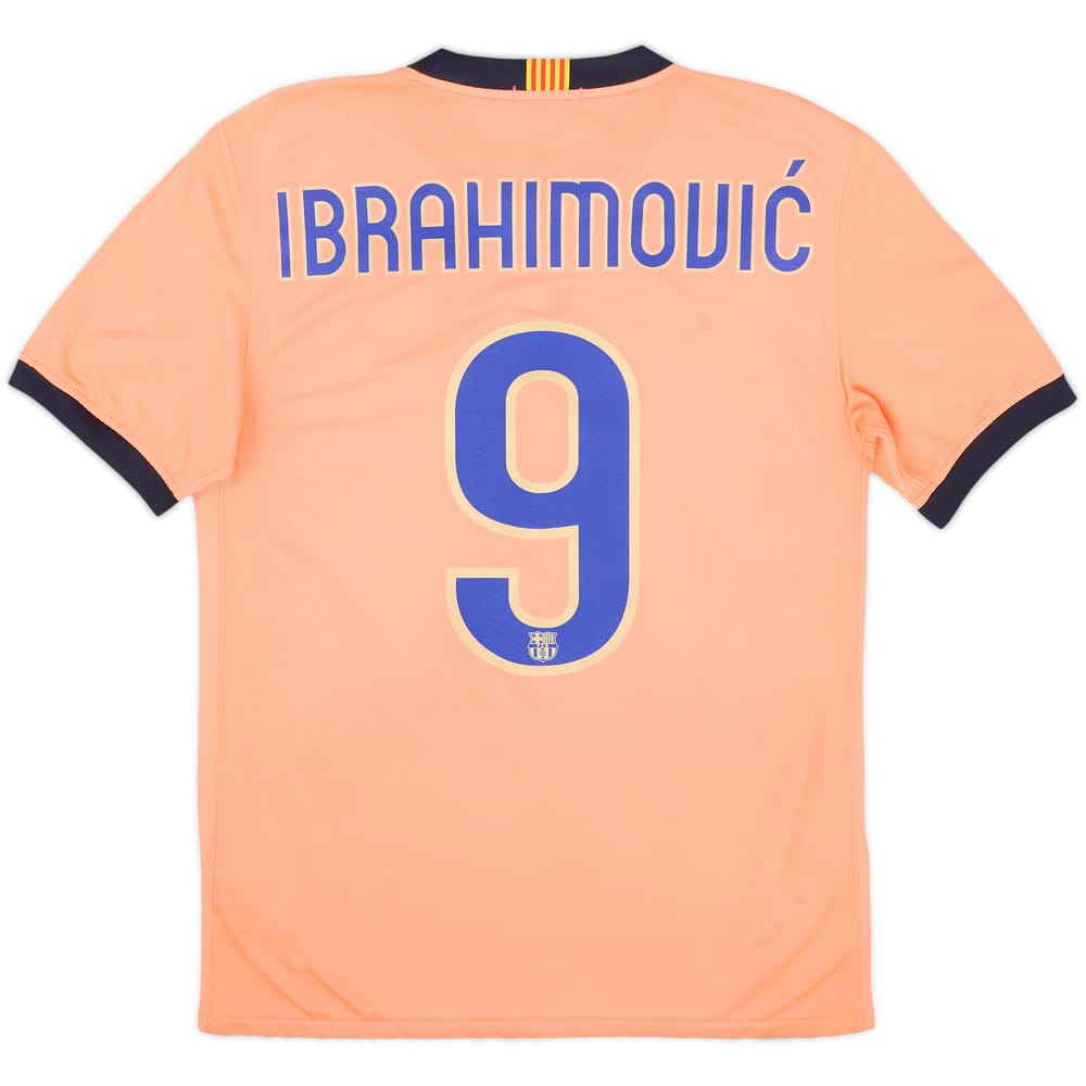 2009-10 Barcelona Away Shirt Ibrahimovic #9 - 9/10 - (S)