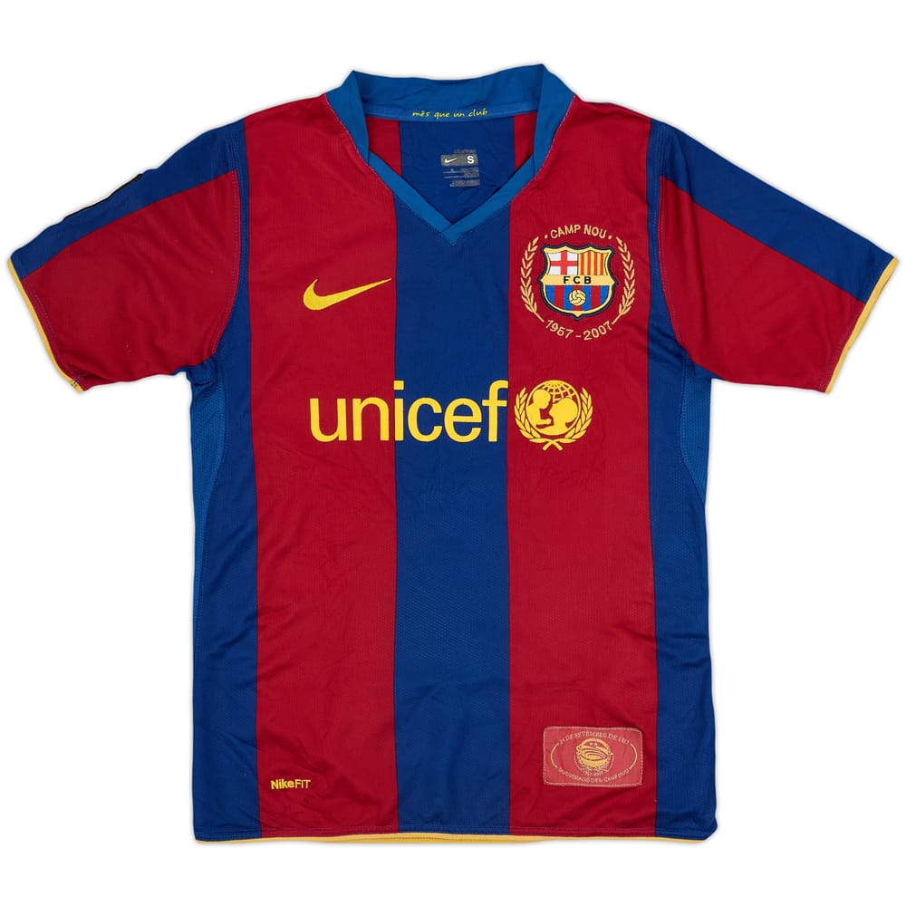 2007-08 Barcelona Home Shirt - 6/10 - (S.Boys)