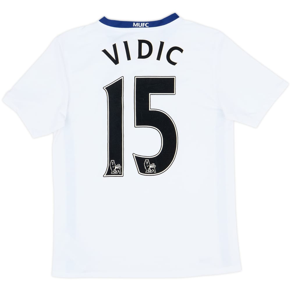 2008-10 Manchester United Away Shirt Vidic #15 - 8/10 - (XL.Boys)