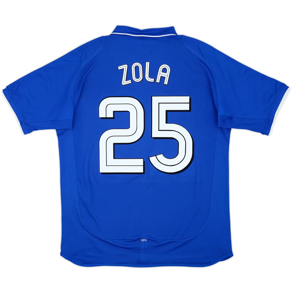 2001-03 Chelsea Home Shirt Zola #25 - 8/10 - (L)