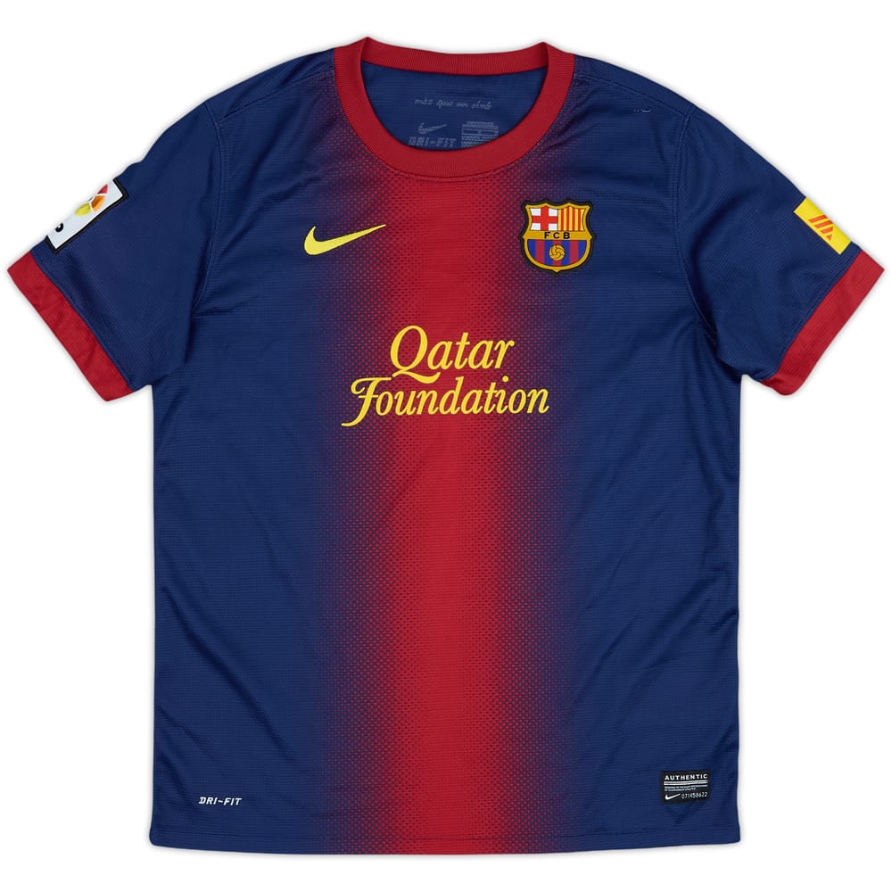2012-13 Barcelona Home Shirt - 8/10 - (L.Boys)