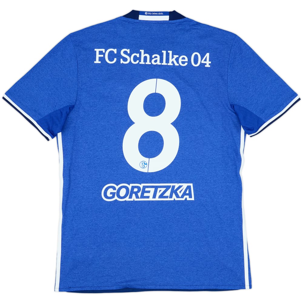 2016-18 Schalke Home Shirt Goretzka #8 - 6/10 - (M)