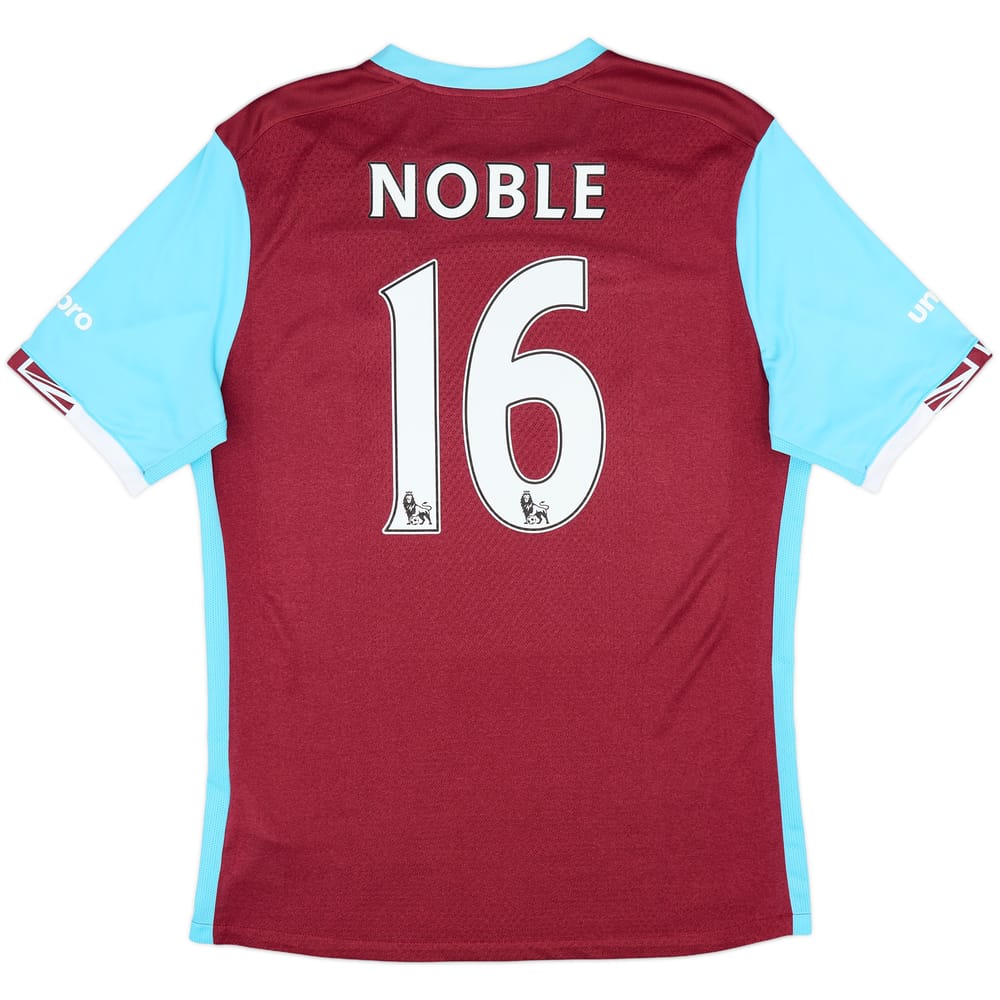 2016-17 West Ham Home Shirt Noble #16 - 9/10 - (L)