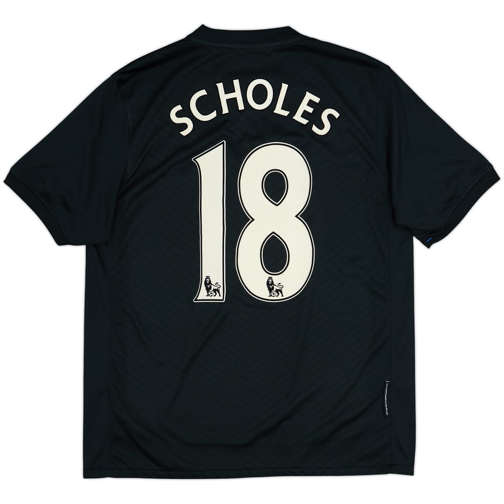 2009-10 Manchester United Away Shirt Scholes #18 - 6/10 - (M)