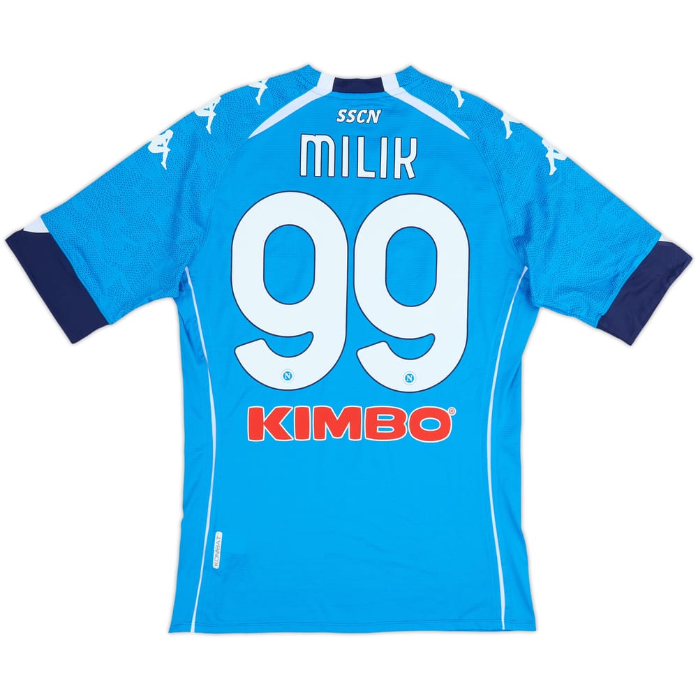 2020-21 Napoli Authentic Home Shirt Milik #99 - 5/10 - (L)