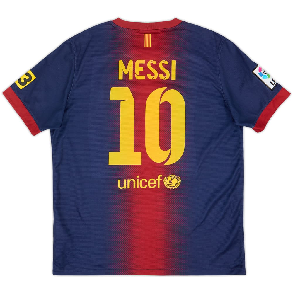 2012-13 Barcelona Home Shirt Messi #10 - 8/10 - (XL.Boys)