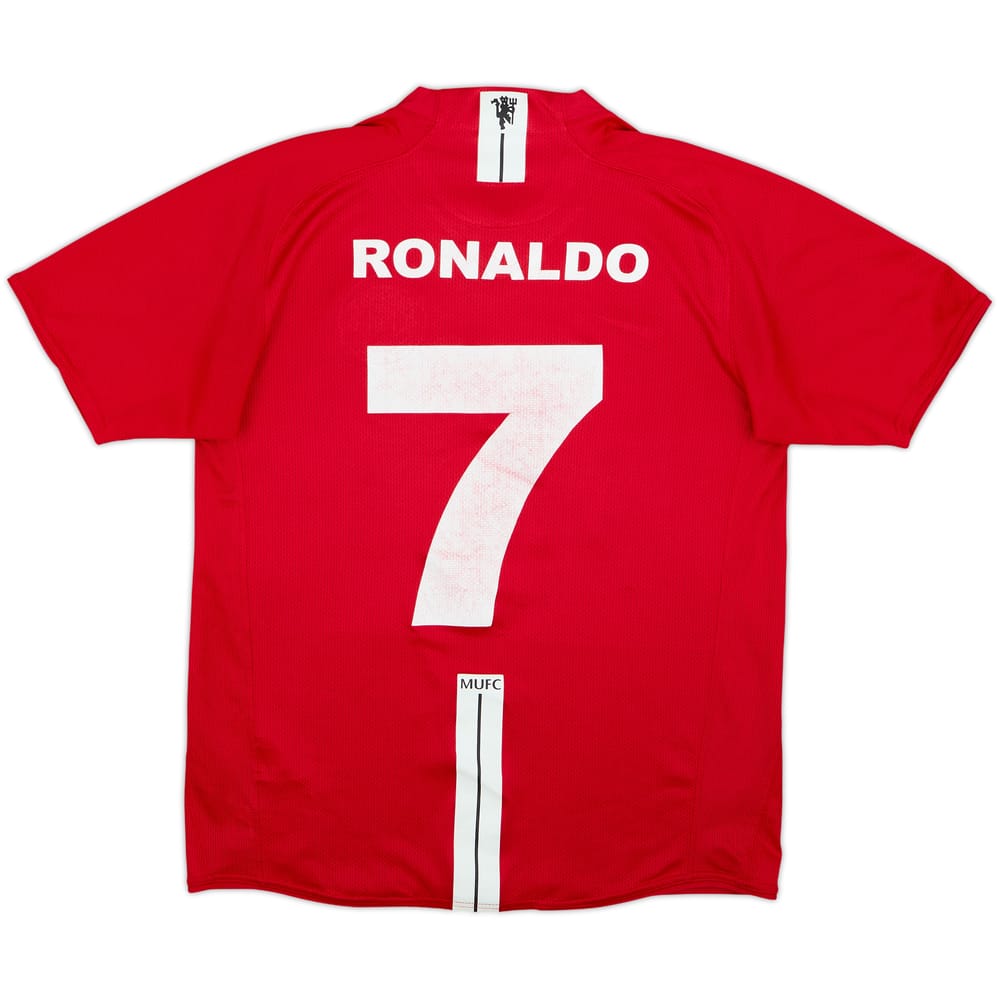 2007-09 Manchester United Home Shirt Ronaldo #7 - 6/10 - (M)