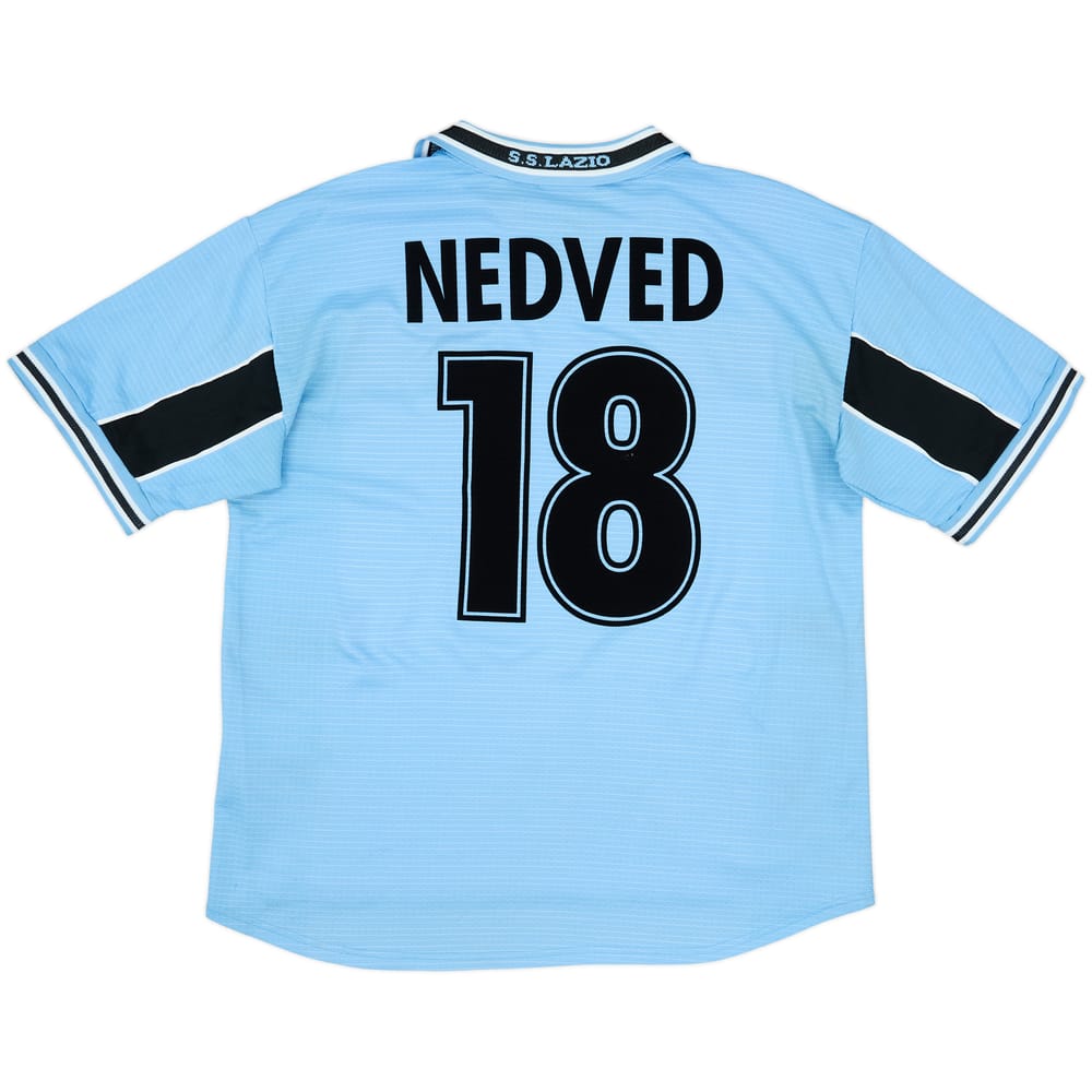 1998-00 Lazio Home Shirt Nedved #18 - 7/10 - (XL)