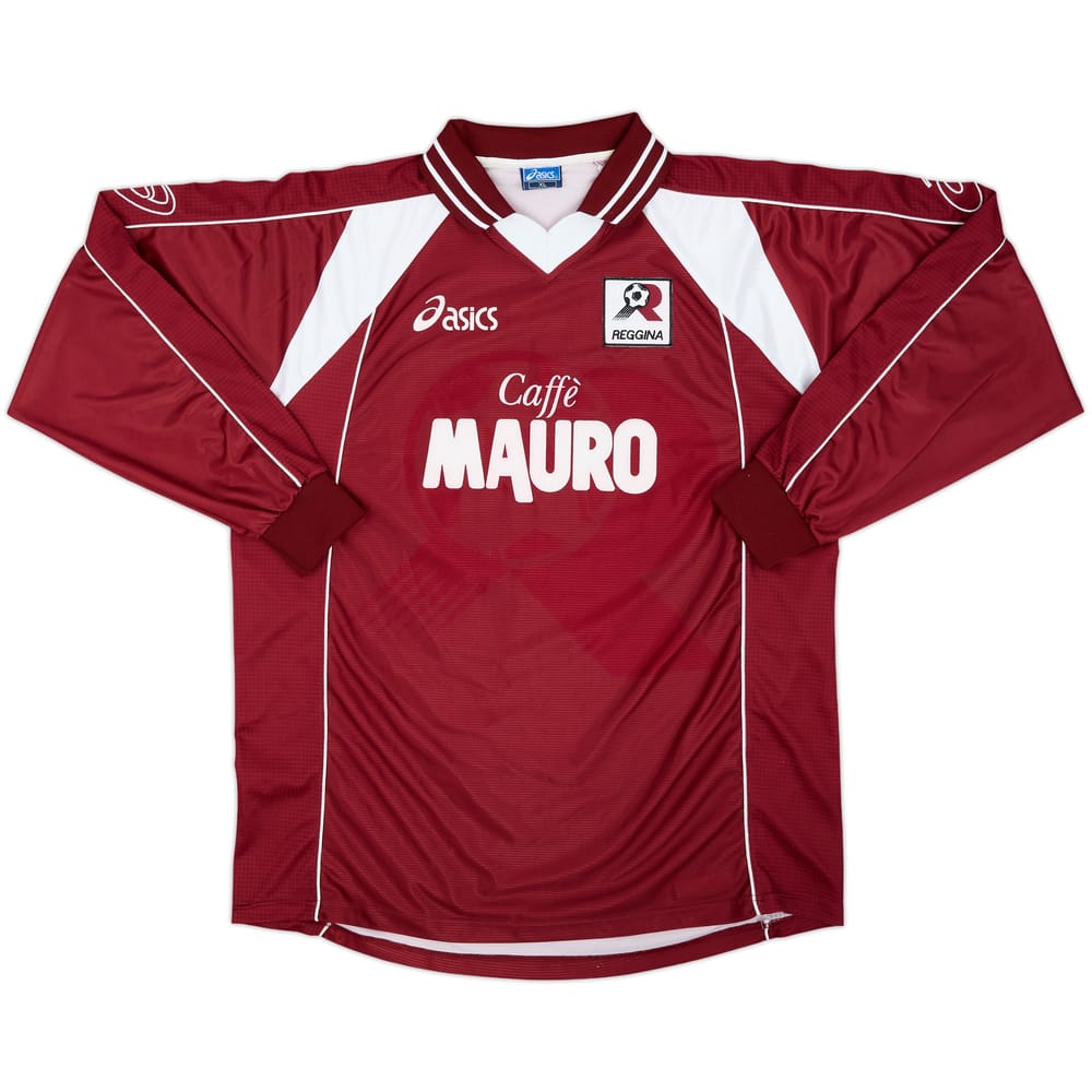 2000-01 Reggina Home L/S Shirt - 9/10 - (XL)