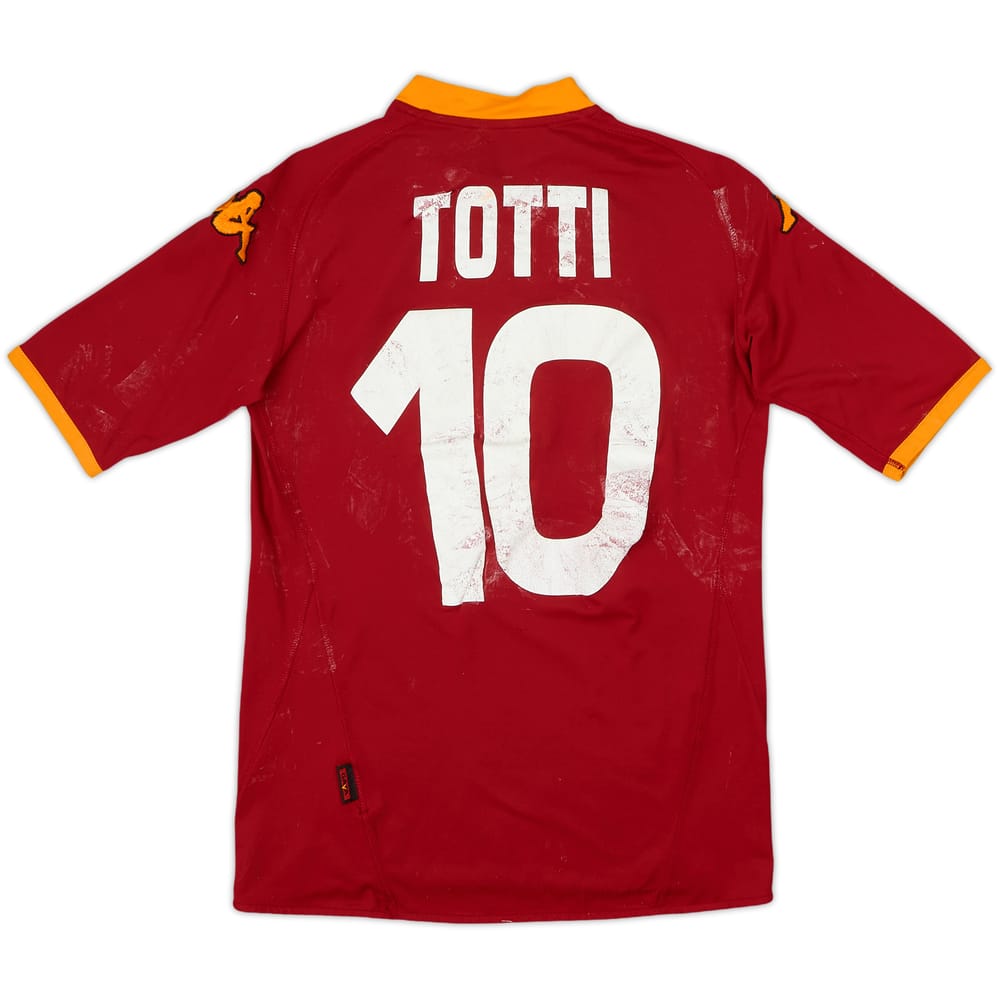 2007-08 Roma Home Shirt Totti #10 - 4/10 - (M)
