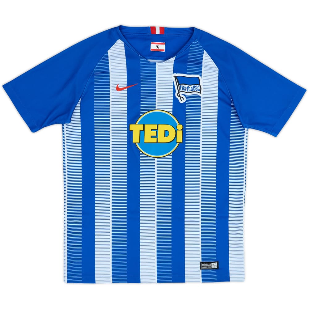 2018-19 Hertha Berlin Home Shirt - 6/10 - (XL.Boys)
