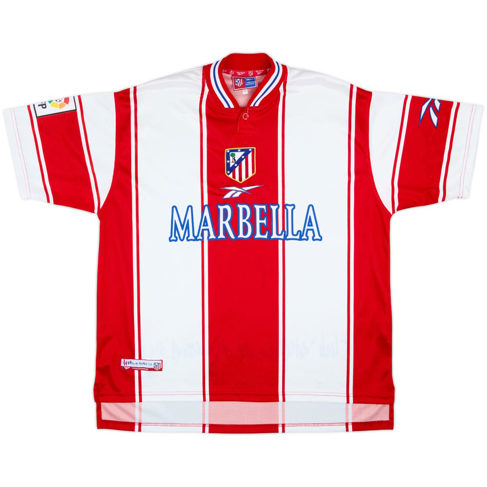 1999-00 Atletico Madrid Home Shirt - 9/10 - (L)