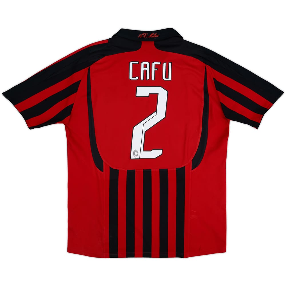 2007-08 AC Milan Home Shirt Cafu #2 - 5/10 - (L)